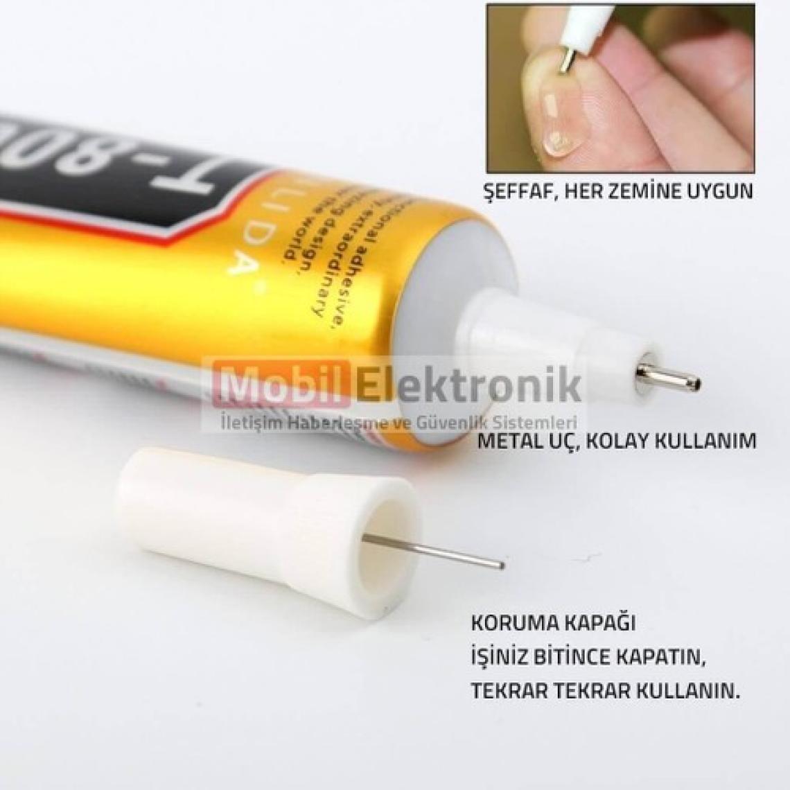 Zhanlida T8000 Şeffaf 50ML Ekran Dokunmatik Çerçeve Cam Kapak Yapıştırıcı