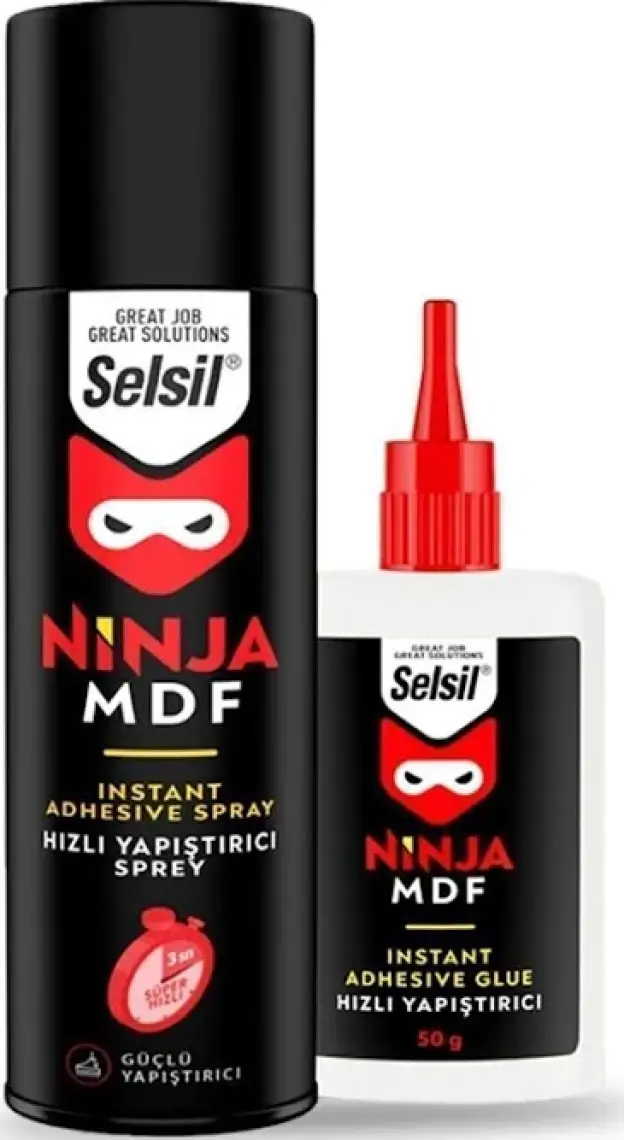 Selsil 400ml  100gr Hızlı Yapıştırıcı Ninja Mdf
