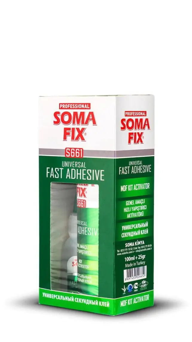 Somafıx Genel Amaçlı Hızlı Yapıştırıcı 100ML+25GR