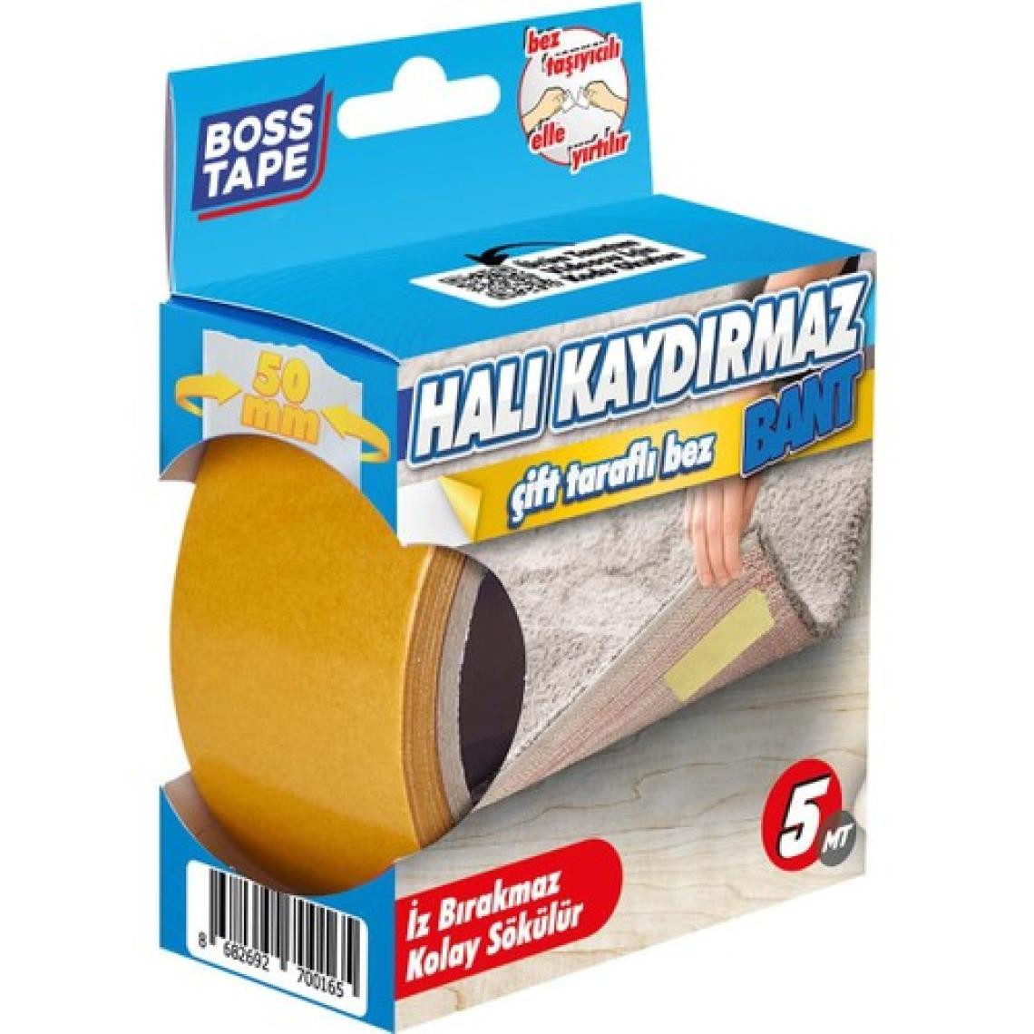 Boss Tape Halı Kilim Sabitleme ve Kaydırmaz Bant