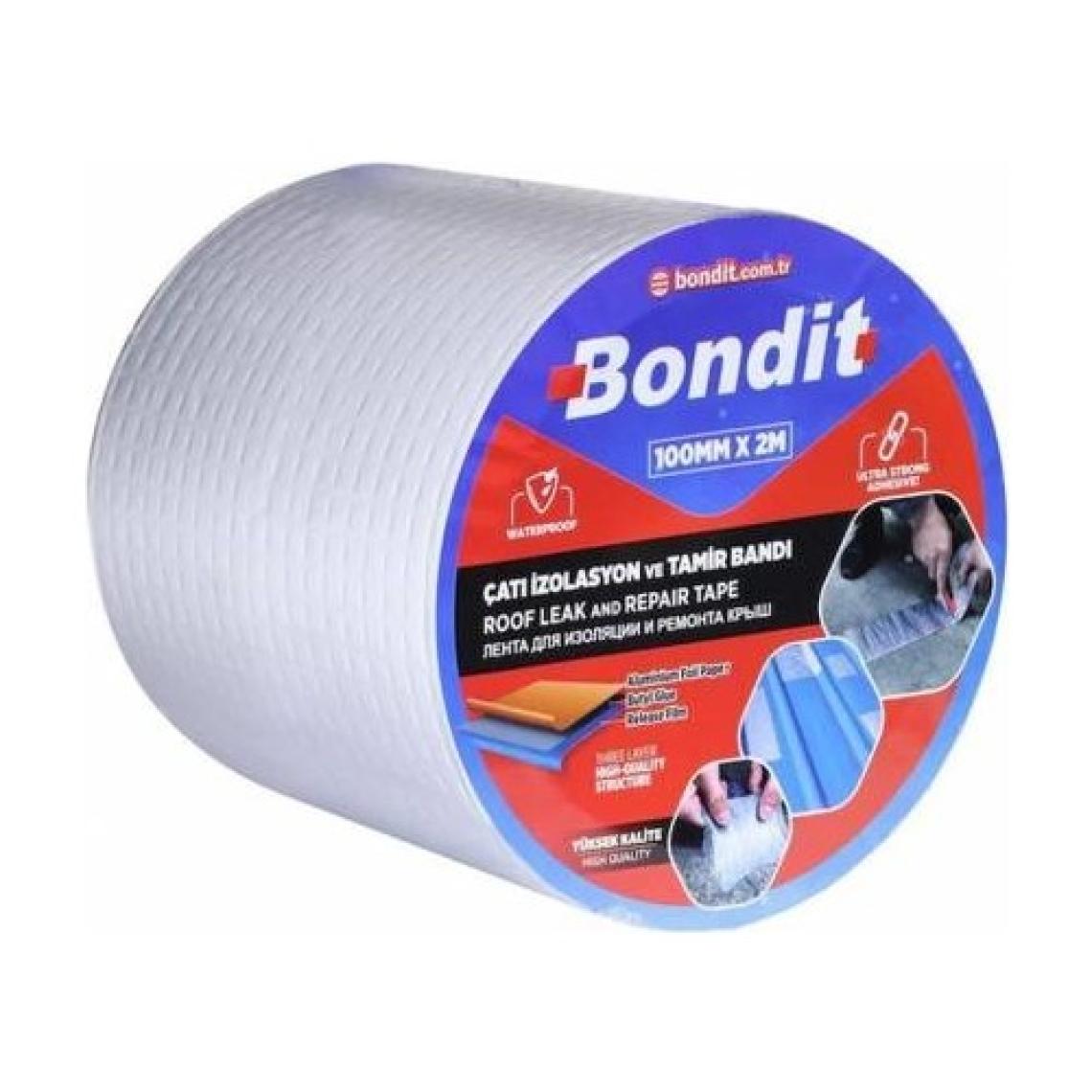 Bondit Su Sızdırmaz Çamur Bant Çatı Boru Tamir Çatlak Bandı (2 Metre x 10 Cm)