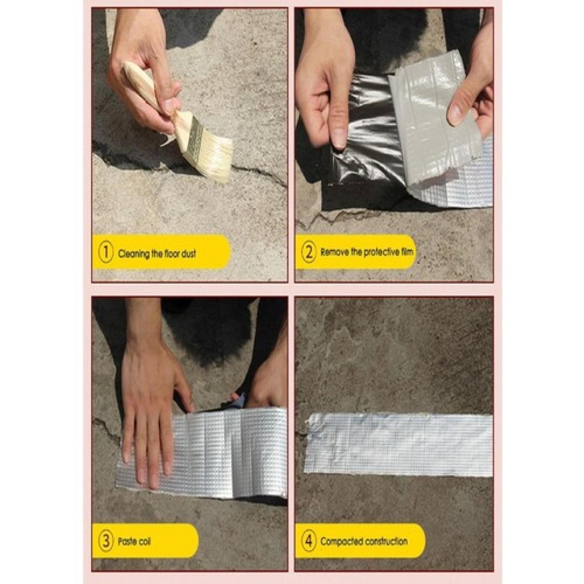 Bondit Su Sızdırmaz Çamur Bant Çatı Boru Tamir Çatlak Bandı (2 Metre x 10 Cm)