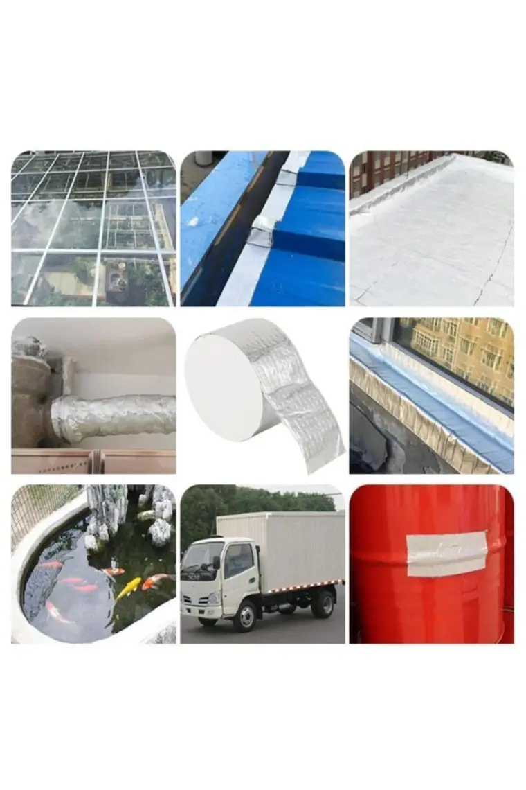 Bondit Çatı Izolasyon Ses Su Yalıtım Tamir Çamur Bandı 10 cm Metre Seç 10 Metre x 10 cm