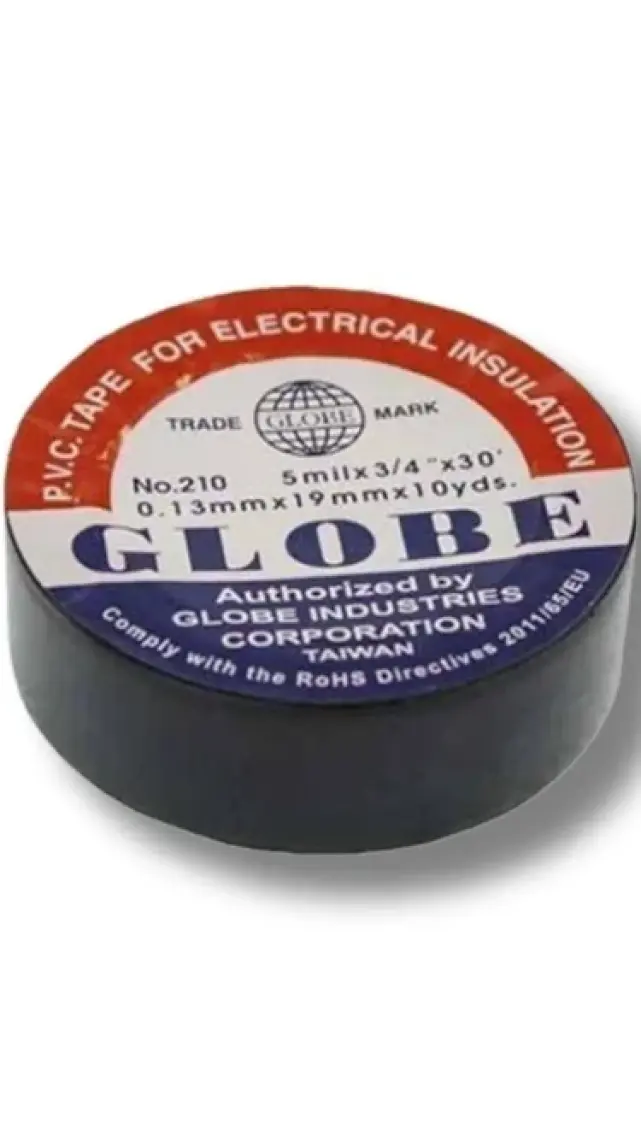 Globe Izole Bant Siyah 10 Lu Paket Pvc Elektrik Izolasyon Bandı