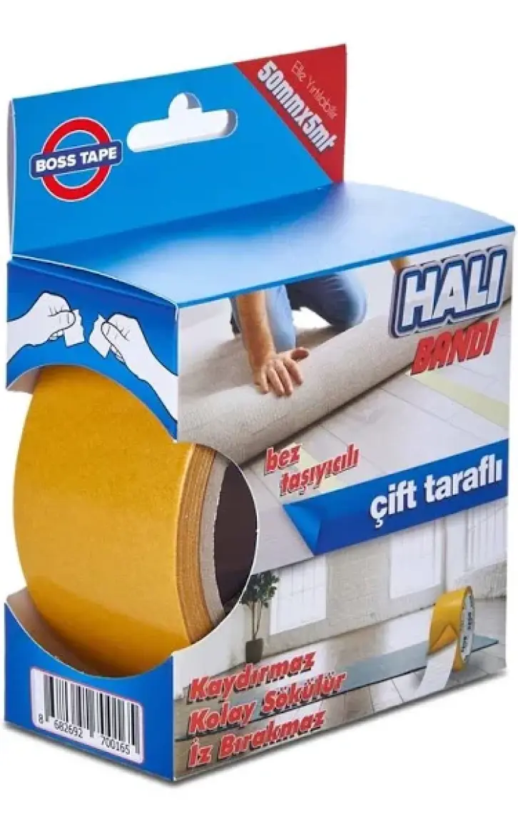 Halı Kaydırmaz Bant Halı Kilim Sabitleme ve Yapıştırma Bandı En:50mm Boy:5metre