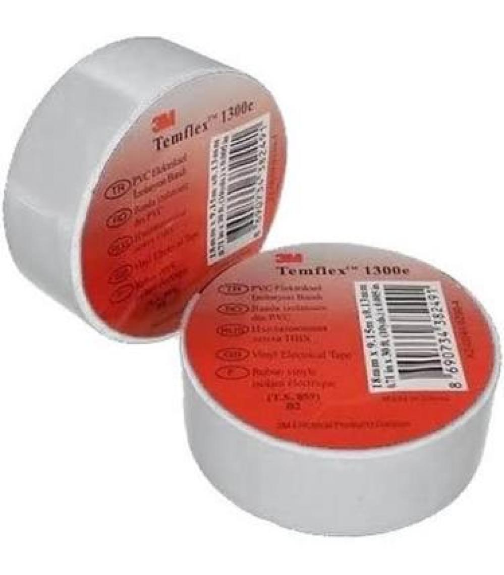 Temflex 3M İzole Elektrik Bandı Beyaz