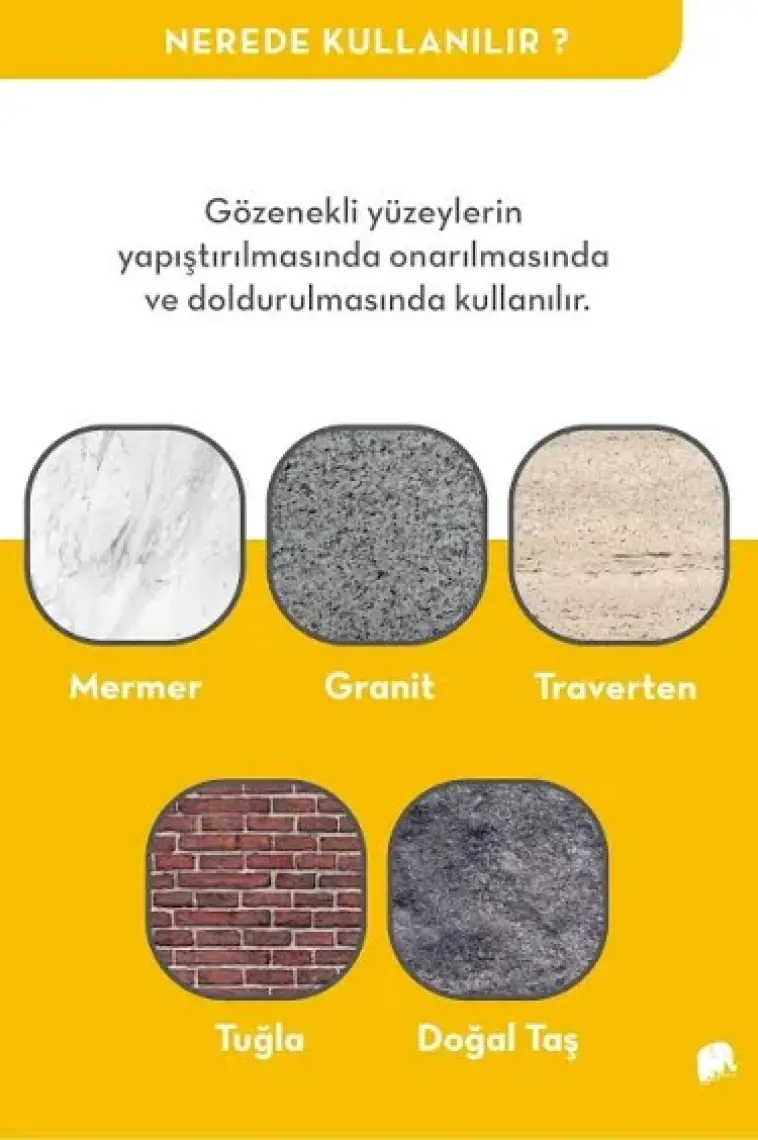Elkay Granit Mermer ve Taş Yapıştırıcı Siyah 1200 gr