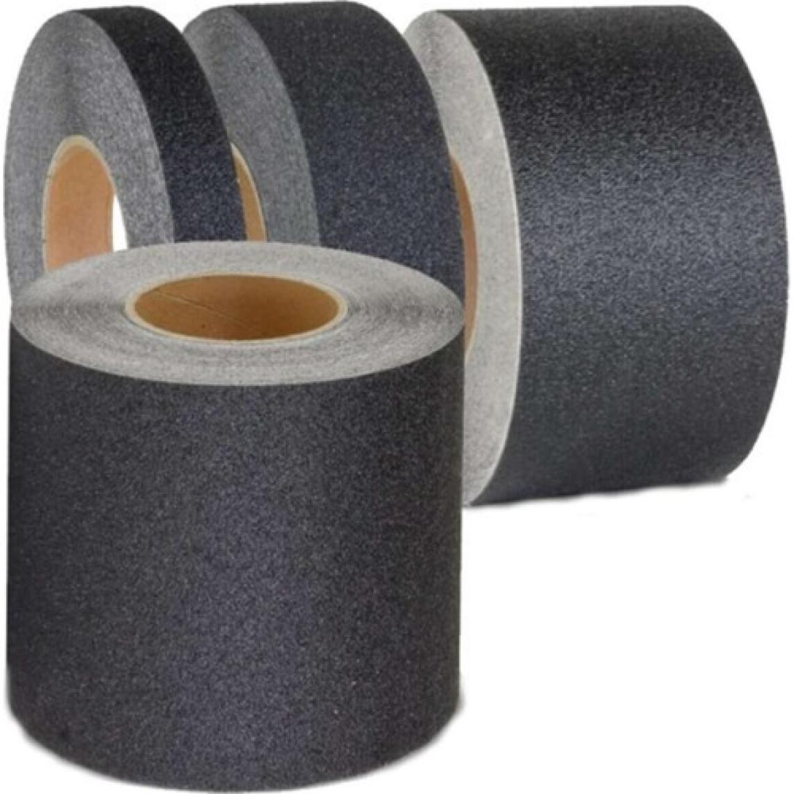 Tik Paket 10CM, ( 100MM )Siyah Merdiven ve Zemin Kaydırmaz Kaymaz Bant 25 Metre