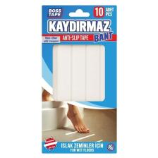 Banyo Küvet Duşakabin Islak Zemin Yer Kaydırmazlık Şeritleri Yapışkanlı 10 Adet