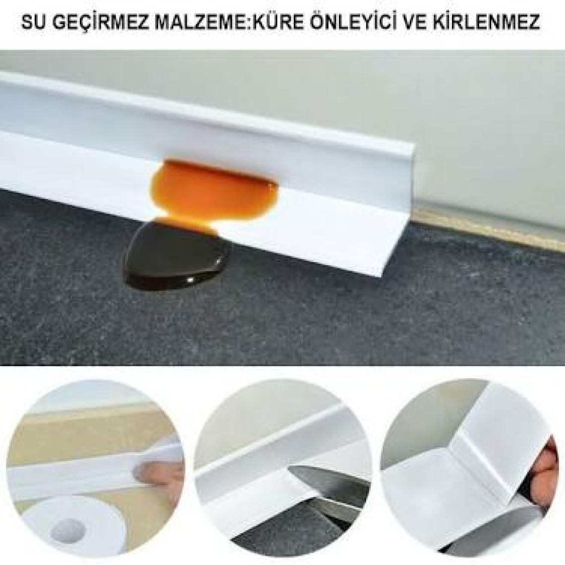Vodabond Vodaseal Pembe Desenli Dekoratif Küvet Kenar Sızdırmazlık Bandı 38 mm x 3.20 mt - Şeffaf 8682340870301
