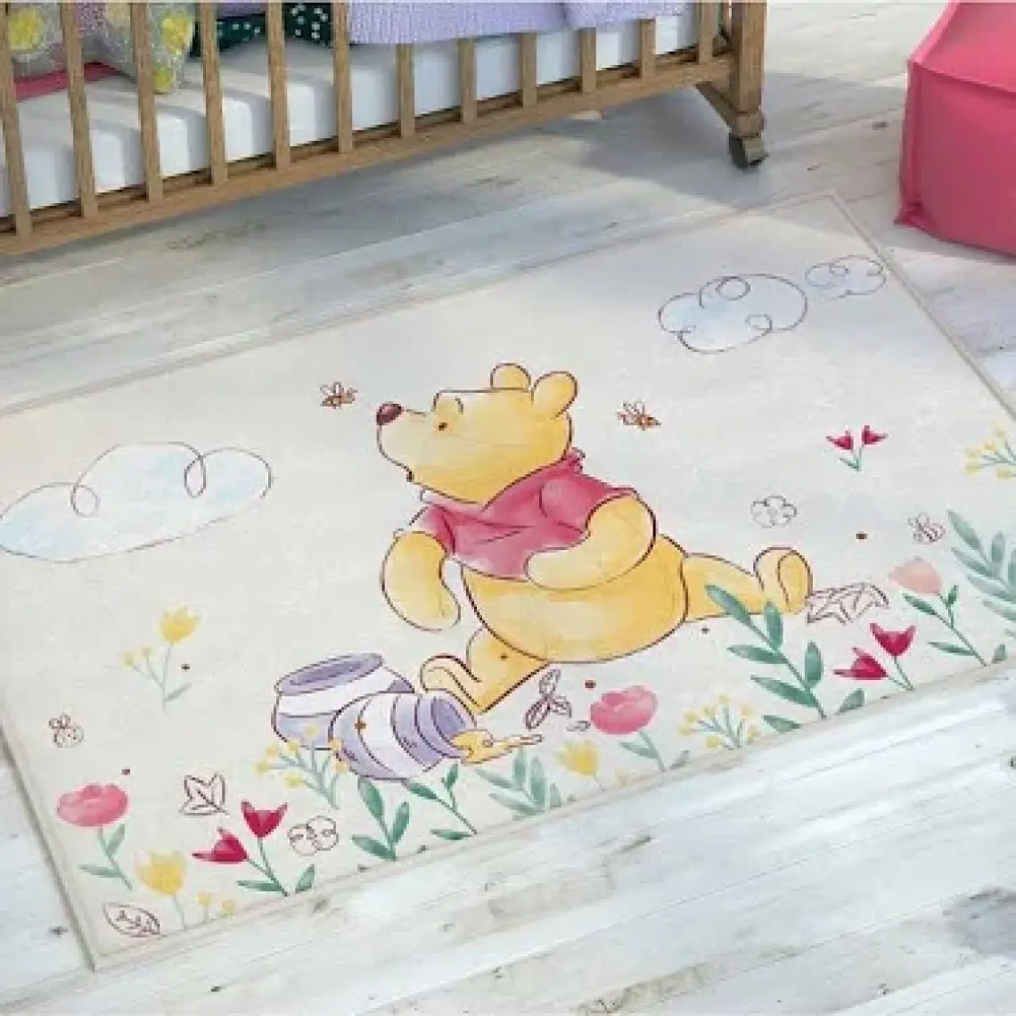 Taç Lisanslı Disney Winnie The Pooh Halı - 80X120 cm