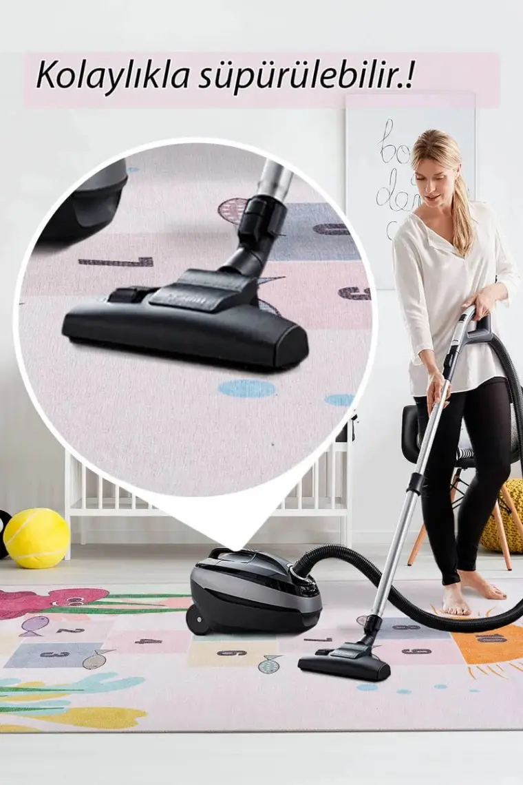 Artloop Çocuk Odası Halısı Minor Dekoratif Renkli Halı Al 415