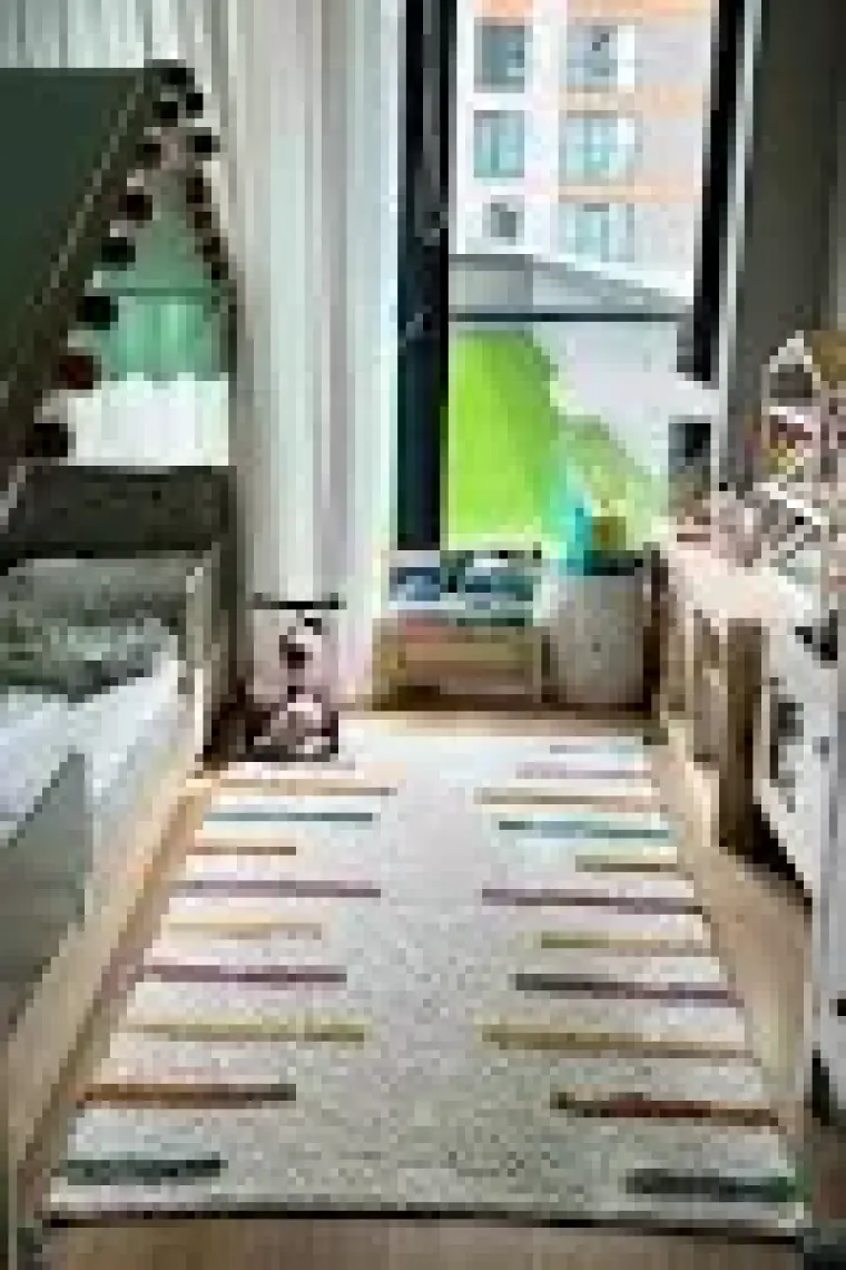 Cool Halı Cool Cotton Ccn 03 Multy Xw Makinede Yıkanabilir Kaymaz Tabanlı Naturel Pamuk Dokuma Bebek Halısı