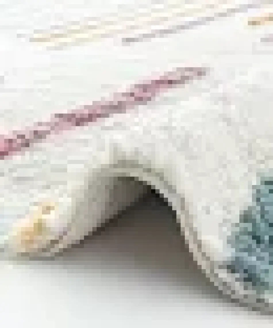 Cool Halı Cool Cotton Ccn 03 Multy Xw Makinede Yıkanabilir Kaymaz Tabanlı Naturel Pamuk Dokuma Bebek Halısı