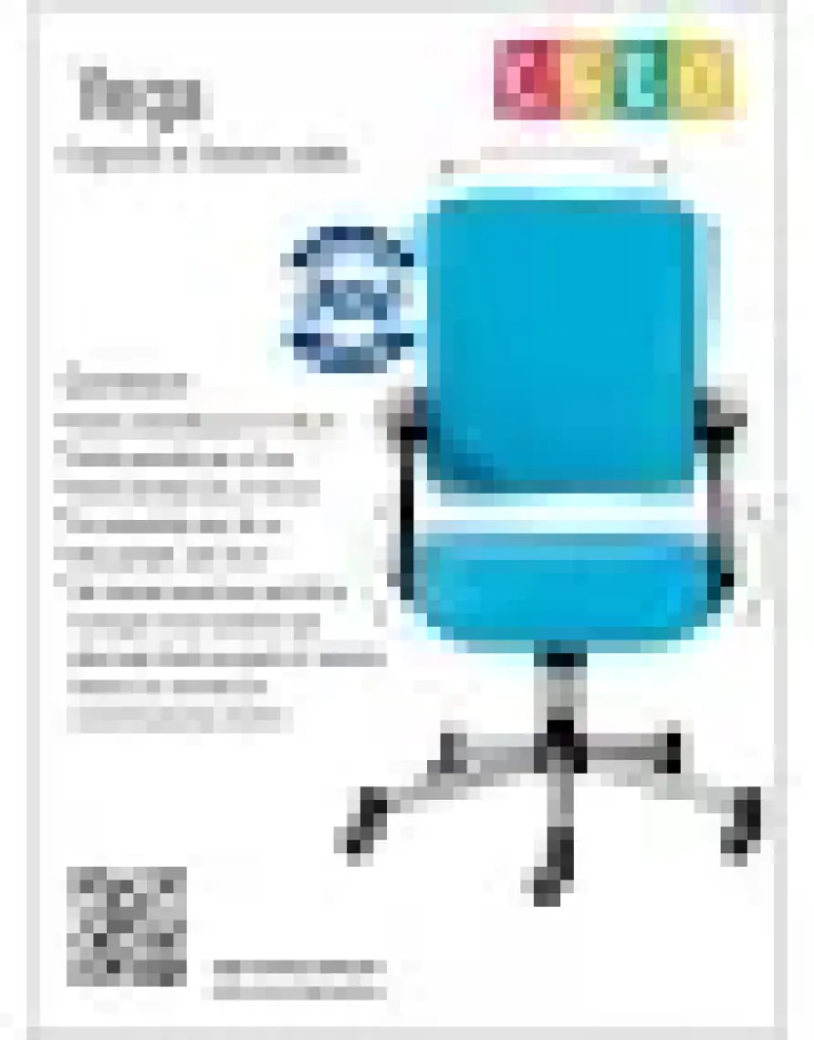Creo Mobili Kollu Ofis Sandalyesi, Yükseklik ve Sırt Ayarlı Sandalye - Taşıma kap. 120kg, Beyaz/Fuşya - Vega