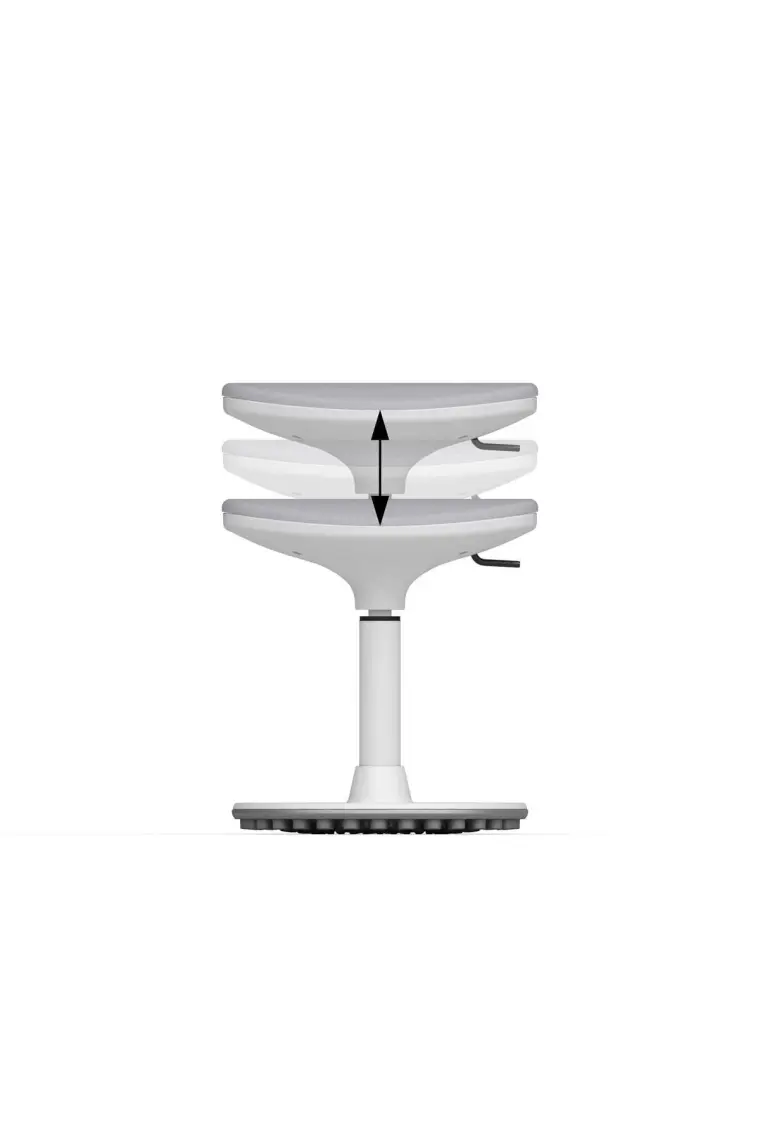 Creo Mobili Anaokulu Etkinlik Taburesi, Yükseklik Ayarlı - 39–55 cm Yükseklik, Taş. kap. 100kg, Mavi - Creo