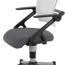 Creo Mobili Freelancer ve Home Ofis Sandalyesi, Kollu Sandalye - Taşıma kap. 120kg, Beyaz/Antrasit - Vega