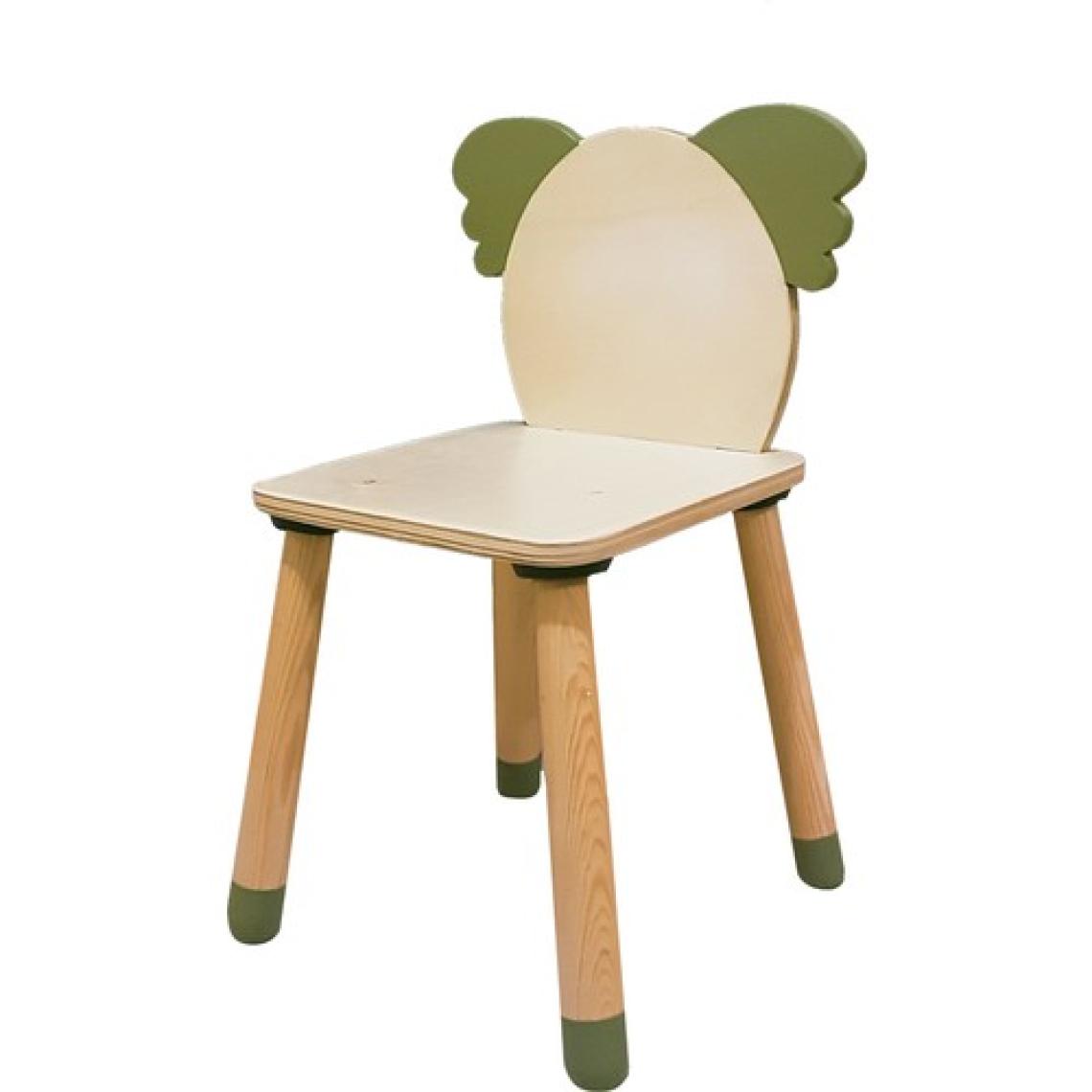 Wood & Joy Doğal Ahşap Renkli Çocuk Sandalye Koala
