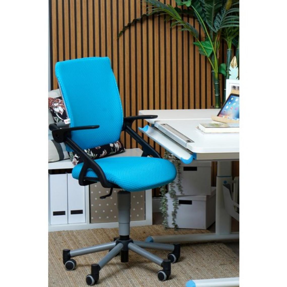 Creo Mobili Ergonomik Çocuk Sandalyesi, Sırt Mekanizmalı Sandalye - Taşıma kap. 120kg, Mavi/Mavi - Vega