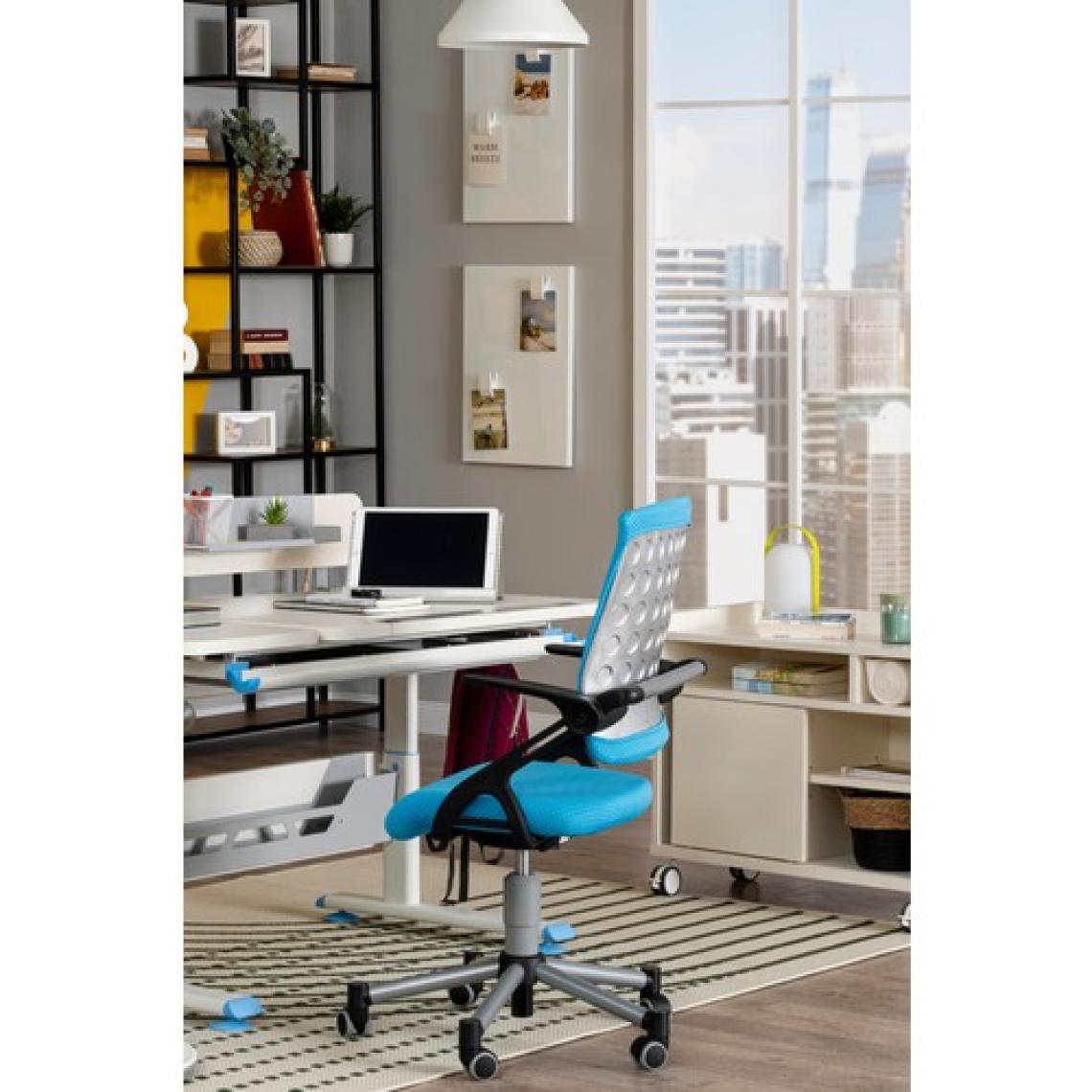 Creo Mobili Ergonomik Çocuk Sandalyesi, Sırt Mekanizmalı Sandalye - Taşıma kap. 120kg, Mavi/Mavi - Vega