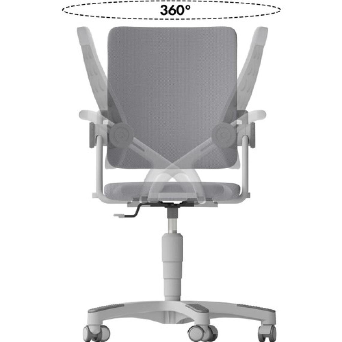 Creo Mobili Okul Öncesi Çocuk Sandalyesi, Yükseklik ve Sırt Ayarlı - Taşıma kap. 120kg, Beyaz/Yeşil - Sirius