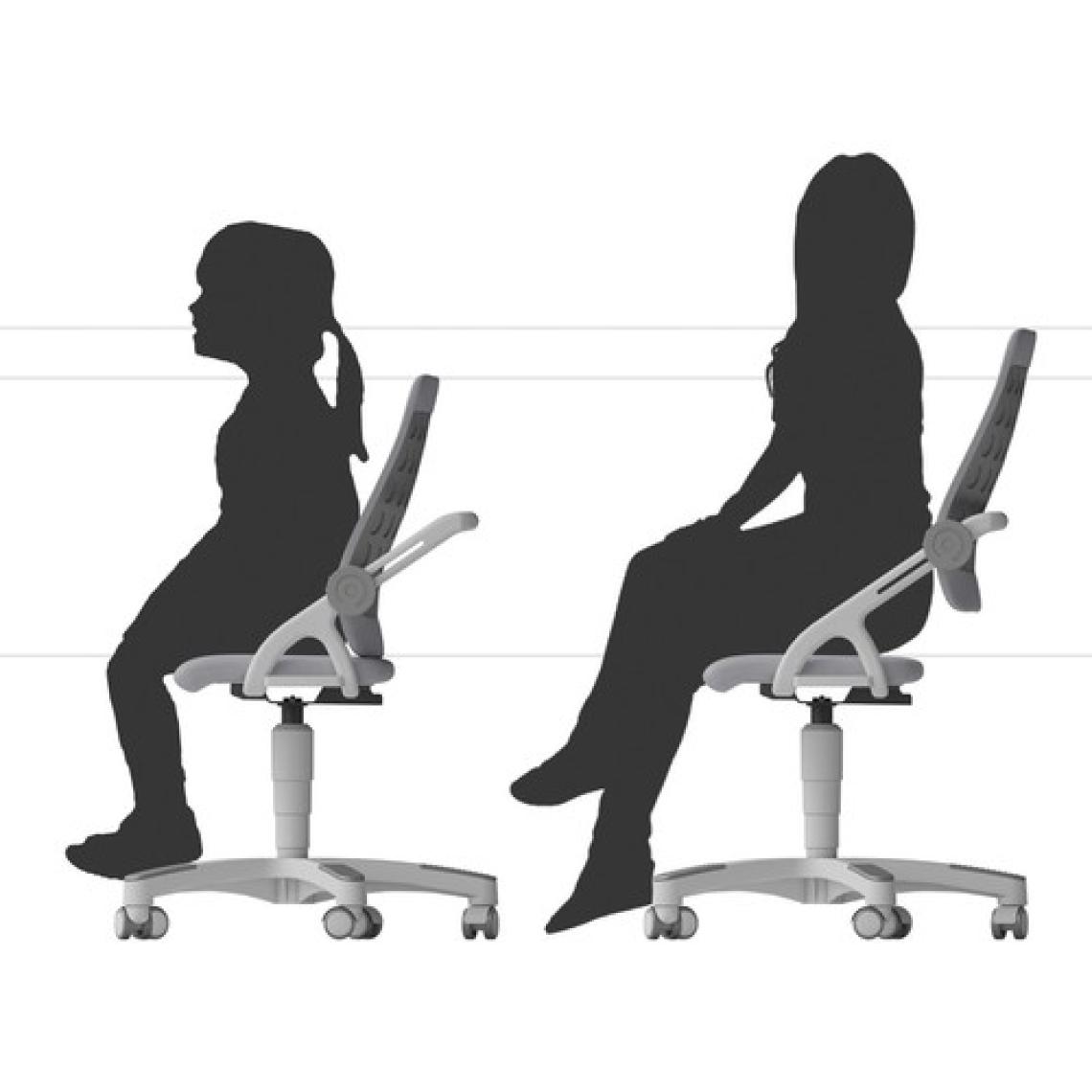 Creo Mobili Okul Öncesi Çocuk Sandalyesi, Yükseklik ve Sırt Ayarlı - Taşıma kap. 120kg, Beyaz/Yeşil - Sirius