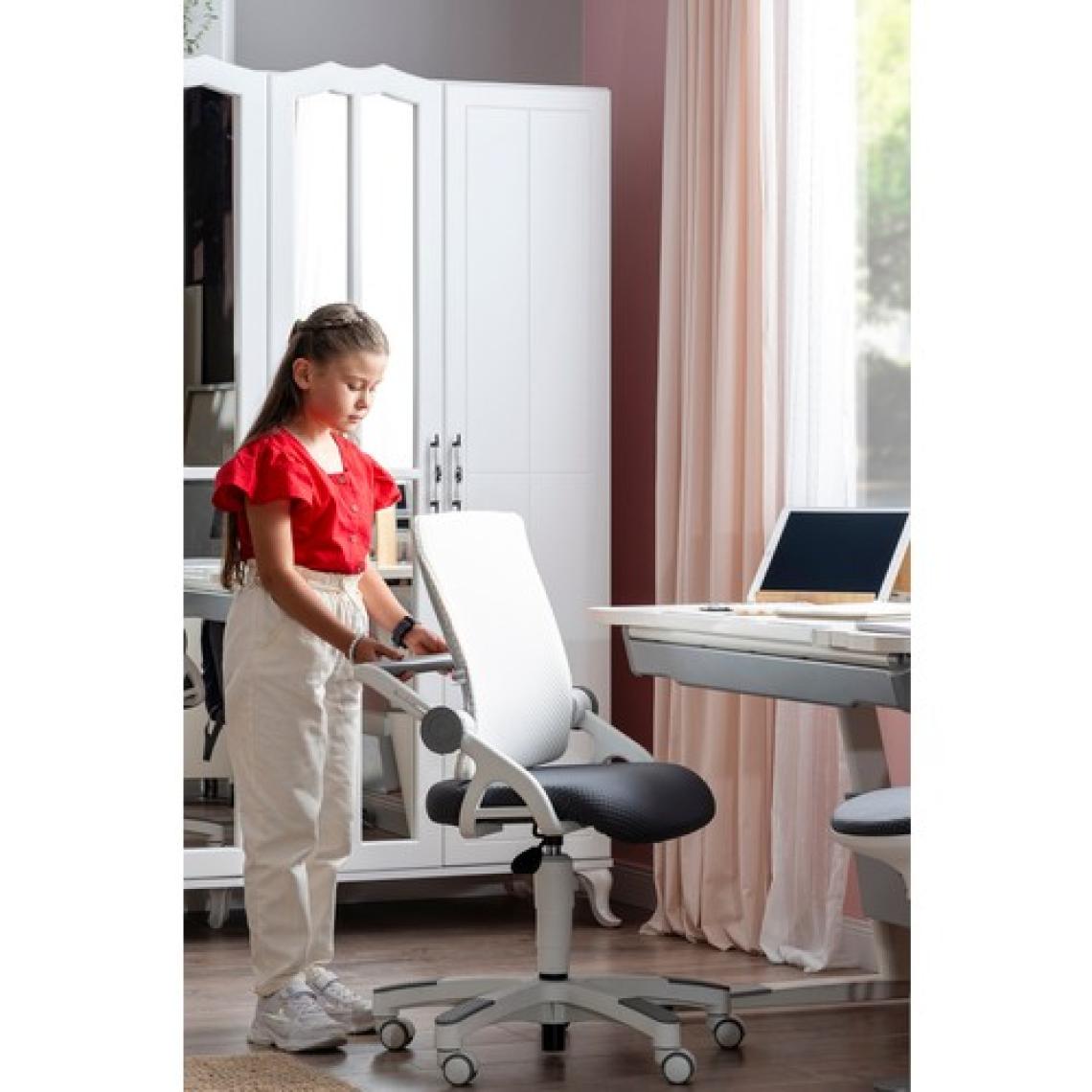 Creo Mobili Ergonomik Çalışma Sandalyesi, Sırt ve Yükseklik Ayarlı - Taşıma kap. 120kg, Beyaz/Sarı - Sirius