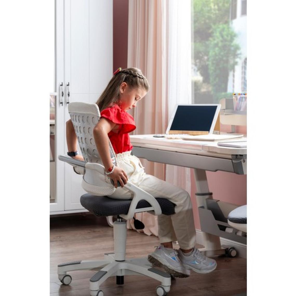 Creo Mobili Ergonomik Çalışma Sandalyesi, Sırt ve Yükseklik Ayarlı - Taşıma kap. 120kg, Beyaz/Sarı - Sirius