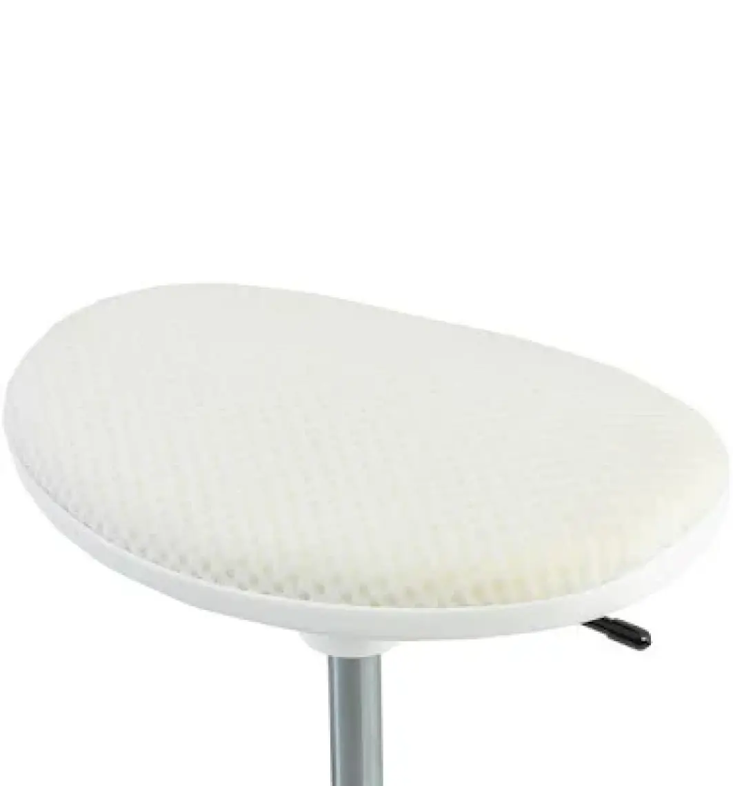 Creo Mobili İlkokul Uyumlu Çalışma Taburesi, Yükseklik Ayarlı - 39–55 cm Yükseklik, Taş. kap. 100kg, Beyaz - Creo