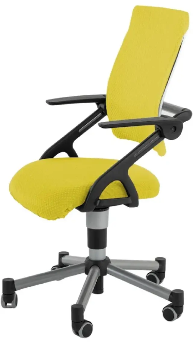 Creo Mobili Üniversite Öğrencisi İçin Yüksekliği Ayarlanabilir Sandalye - Taşıma kap. 120kg, Sarı/Sarı - Vega