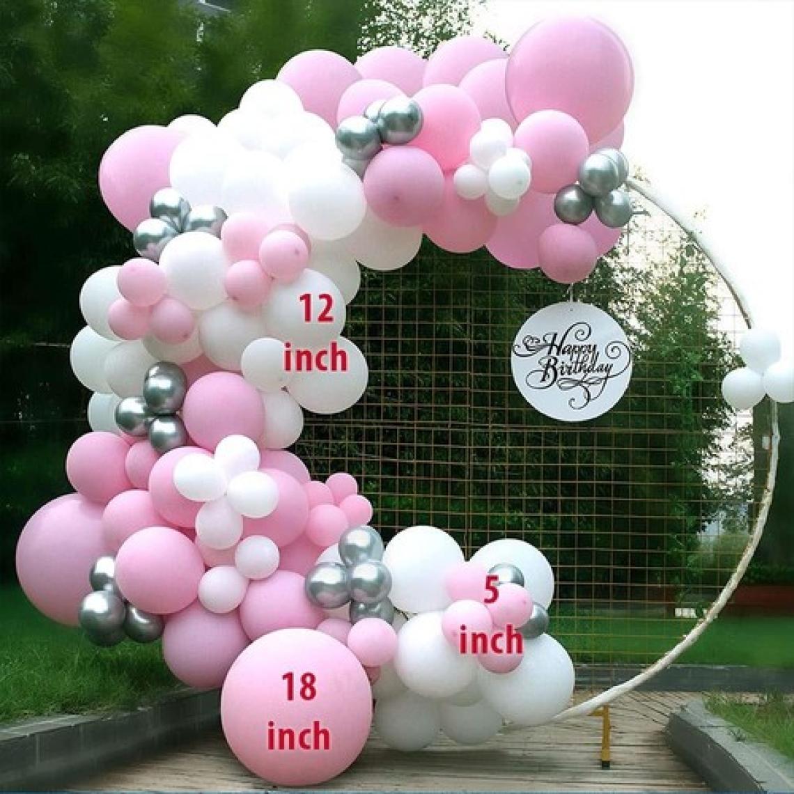 Patladı Gitti 10-12 Inç Beyaz Rose Gold ve Konfetili Karışık Balon 10 Adet
