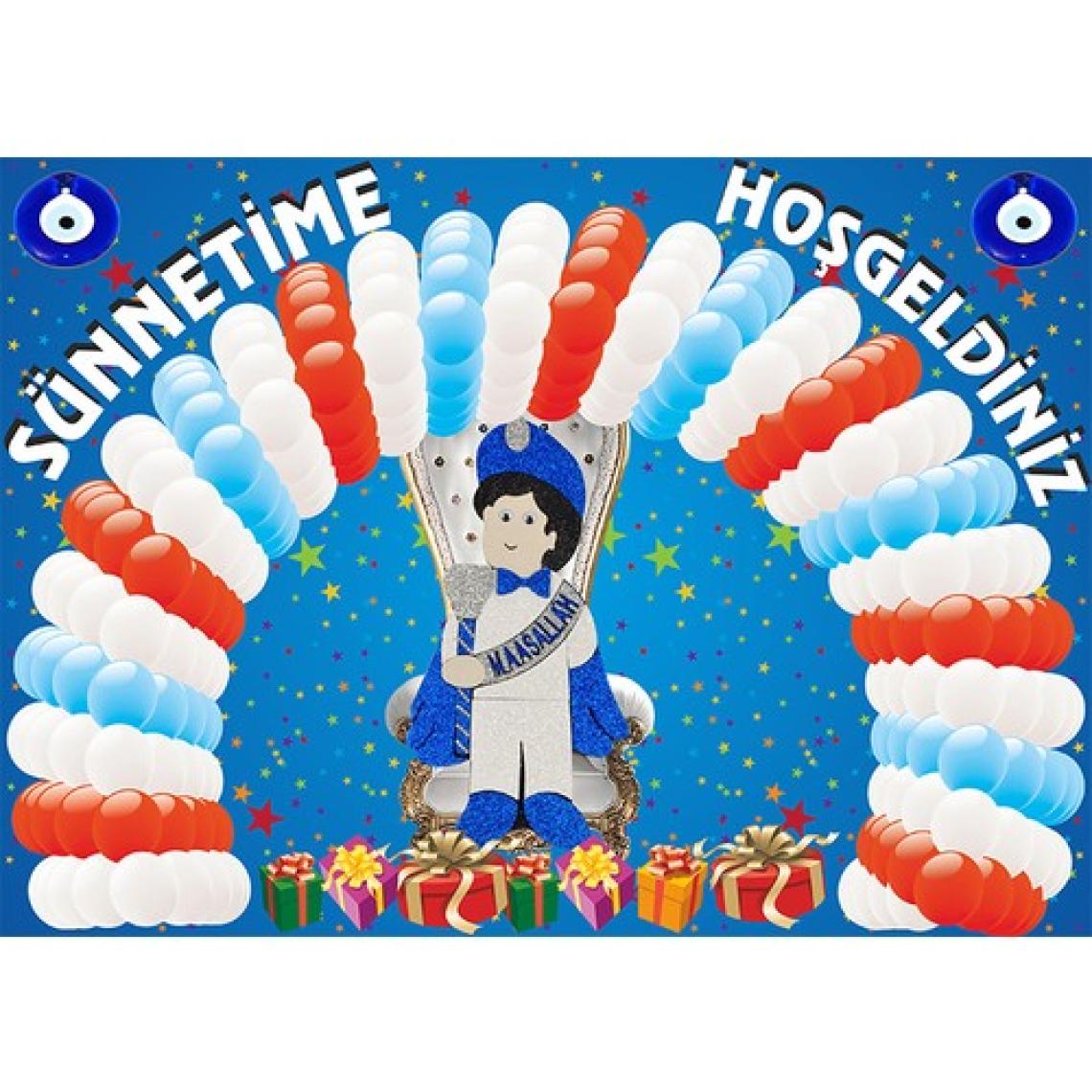 Süsle Bebek ve Parti Sünnetime Hoşgeldiniz Afiş - 70cm x 50cm