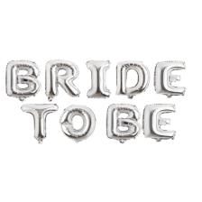 Bride To Be Bride Gümüş Folyo Balon Set