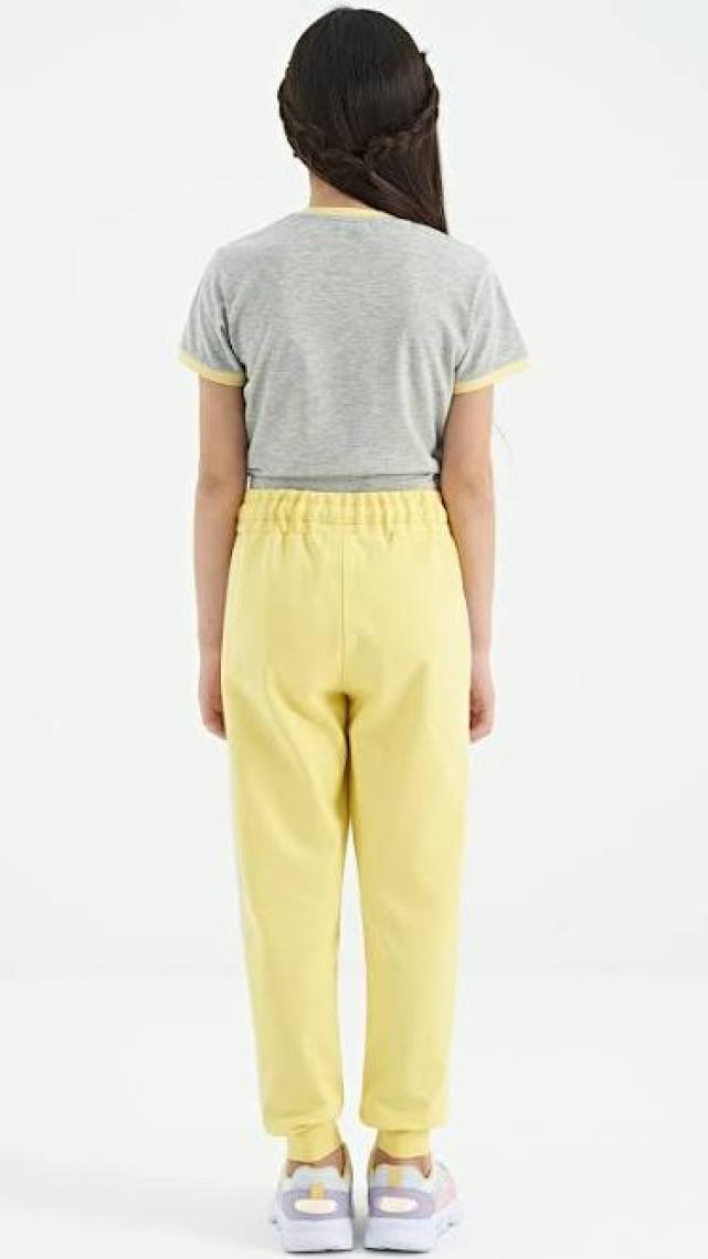 Tommy Life Limon Yan Bantlı Gizli Fermuar Cep Detaylı Jogger Kız Çocuk Eşofman Alt - 75122