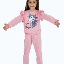 Mnk Baby Kız Çocuk Atlı 2iplik Kumaş Eşofman Takımı MNK0427