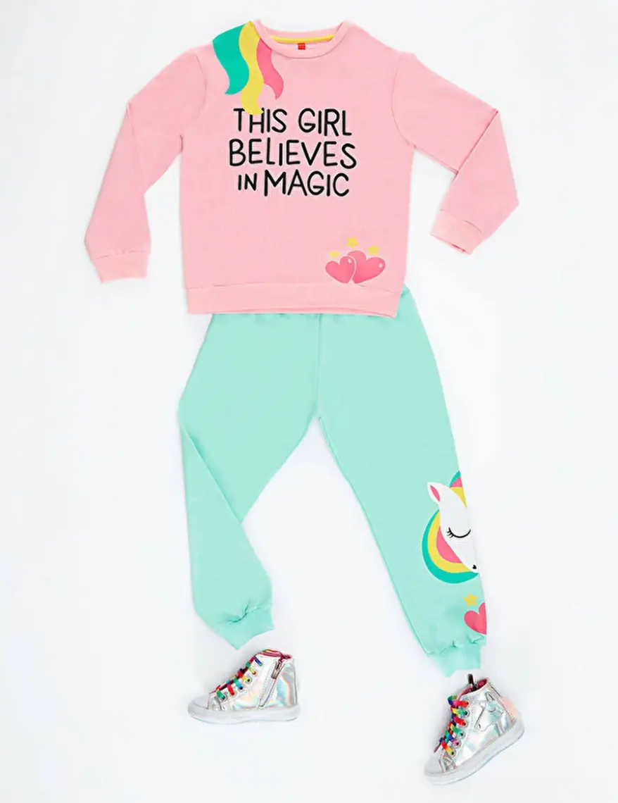 Denokids Girl Magic Kız Çocuk Eşofman Takım