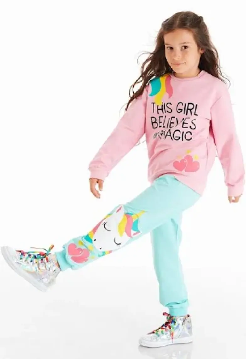 Denokids Girl Magic Kız Çocuk Eşofman Takım