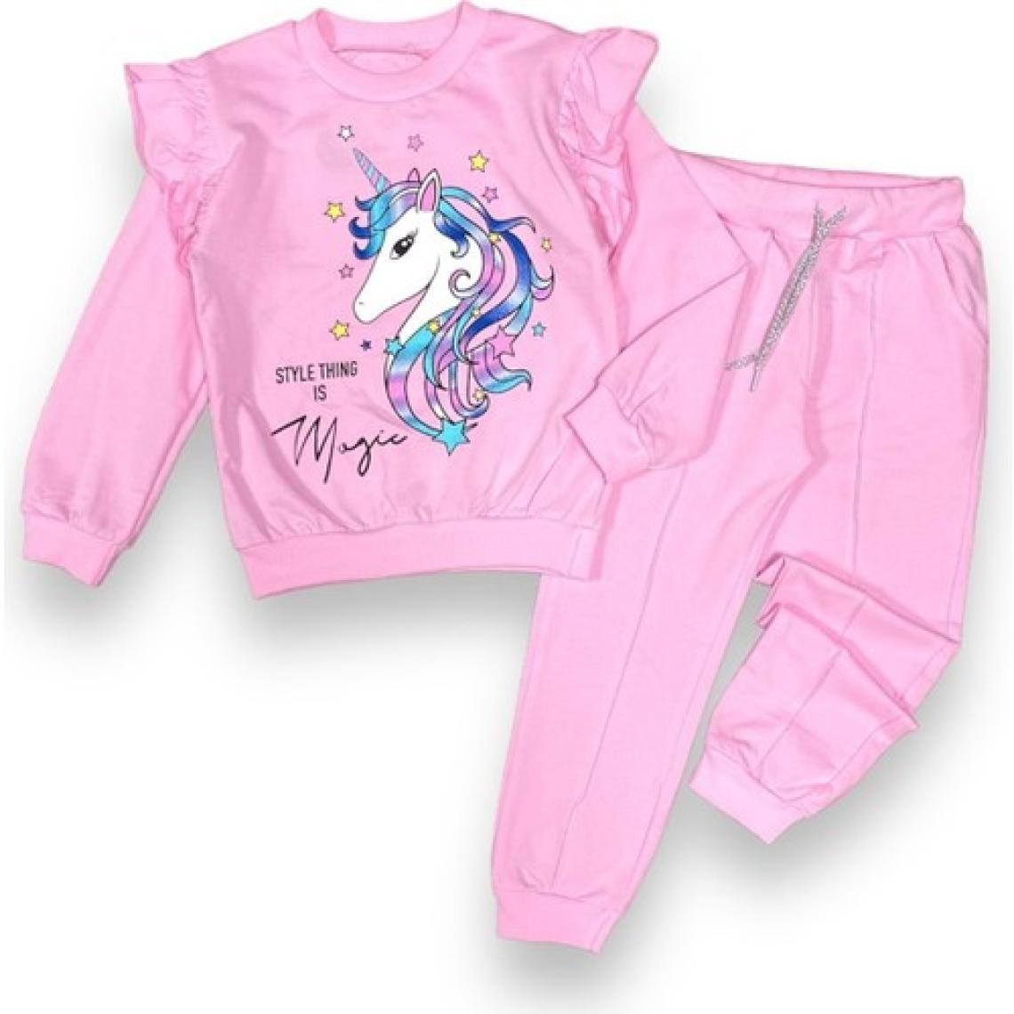 Mnk Baby Kız Çocuk Atlı 2iplik Kumaş Eşofman Takımı MNK0427