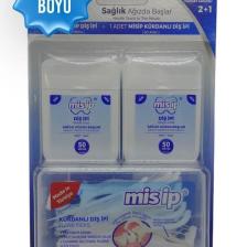 Misip Fırsat Aile Paketi 2x 50 Metre Diş Ipi 1 X 50 Adet Kürdanlı Diş Ipi A+++