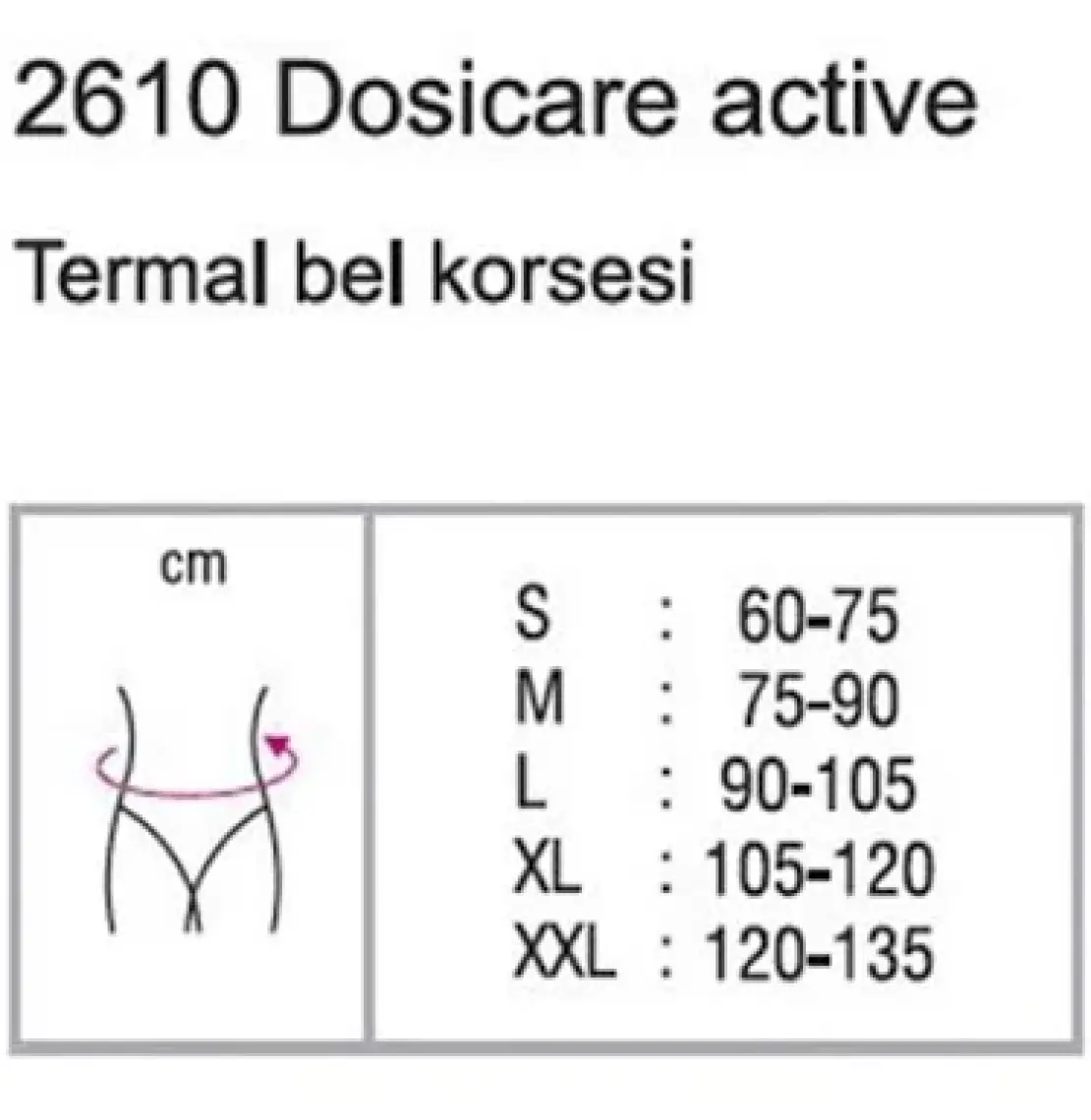 Orthocare 2610 Termal Bel Korsesi  Large