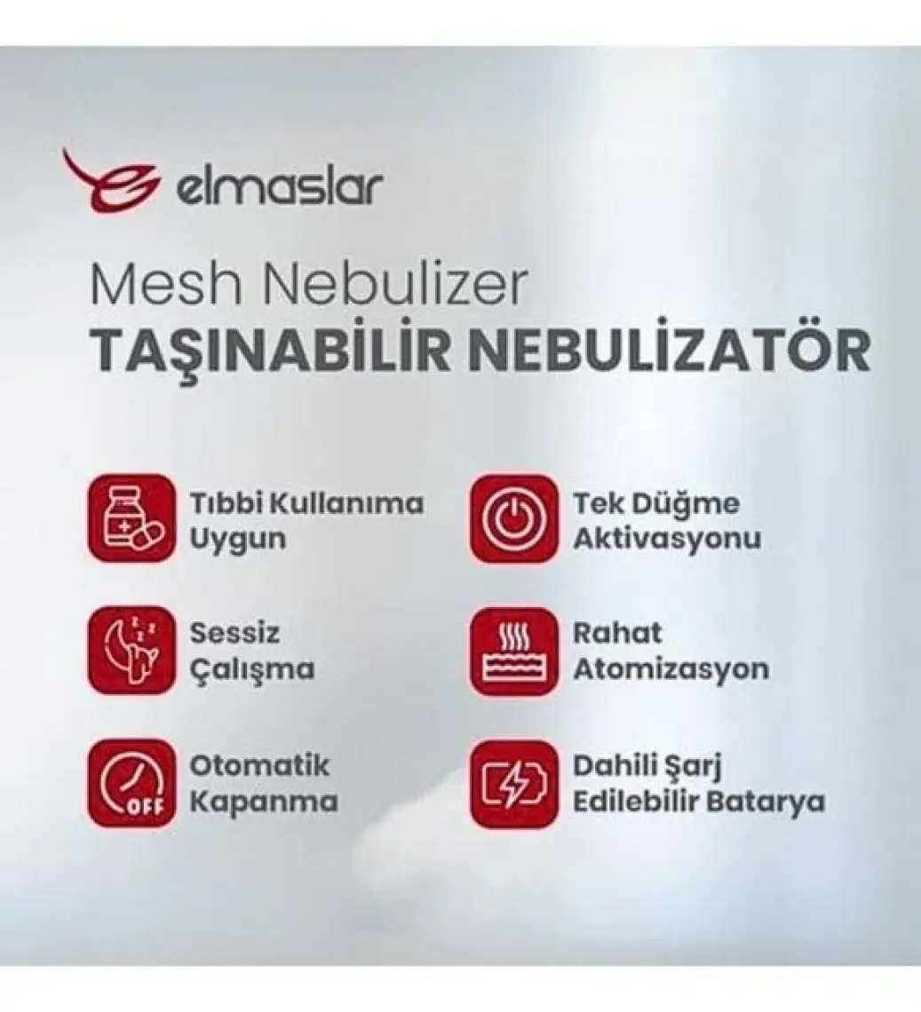 Elmaslar Nebtime Mesh Nebülizatör UN200
