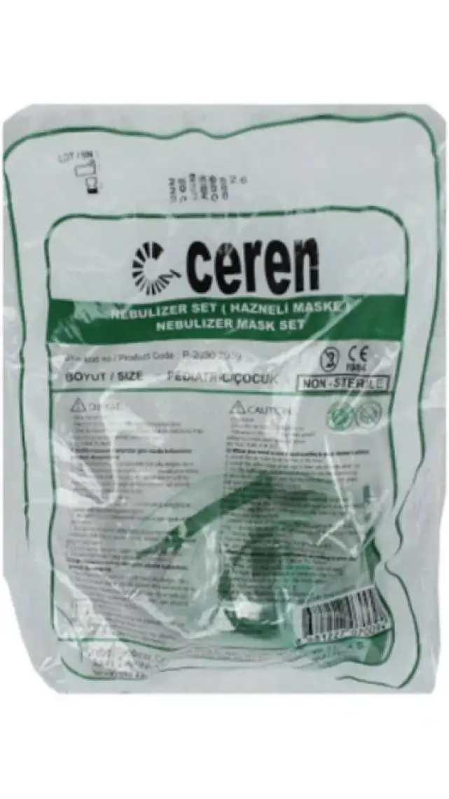 Muhtelif Pediatrik Çocuk 5 Adet Nebül Maske Seti