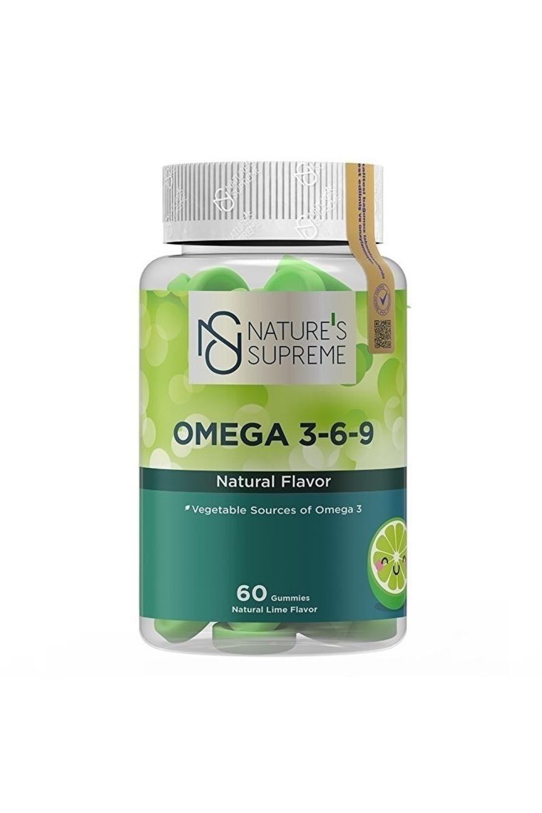 Nature's Supreme Omega 3 - 6 - 9 60 Çiğnenebilir Form