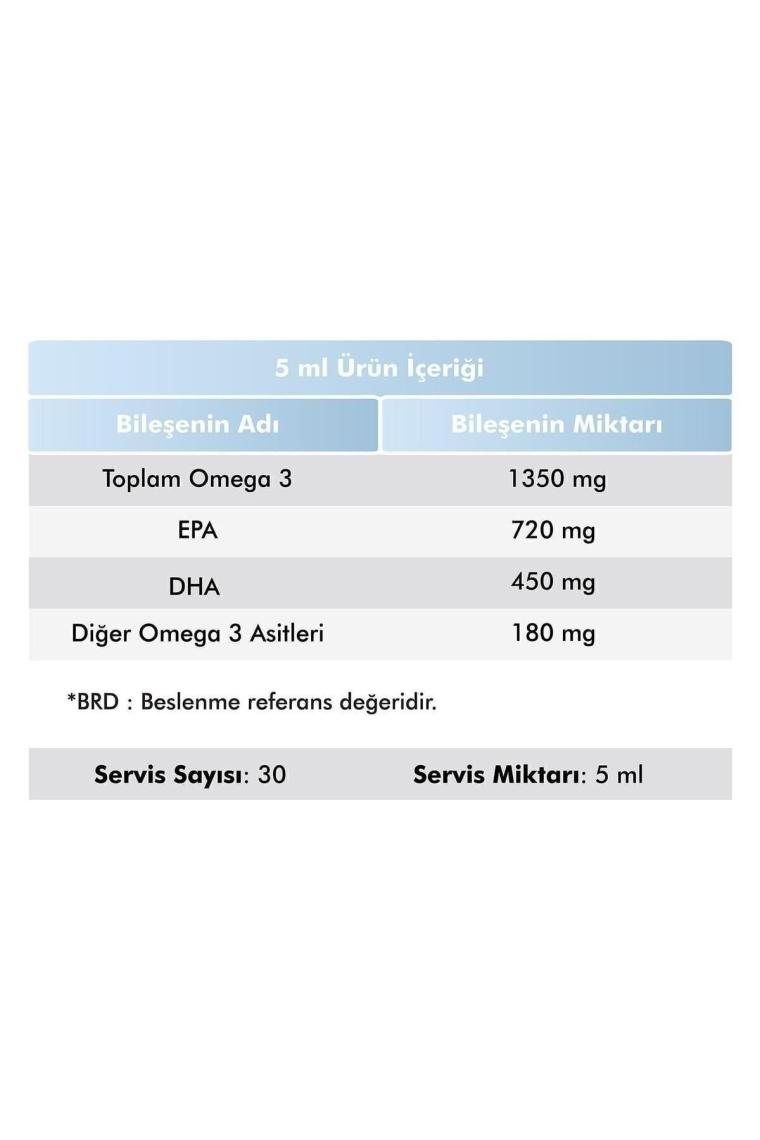 Voop Çocuklara Özel Omega 3 Balık Yağ Portakal Aromalı Şurup | Yüksek EPA & DHA Kaynağı  - 150 ml