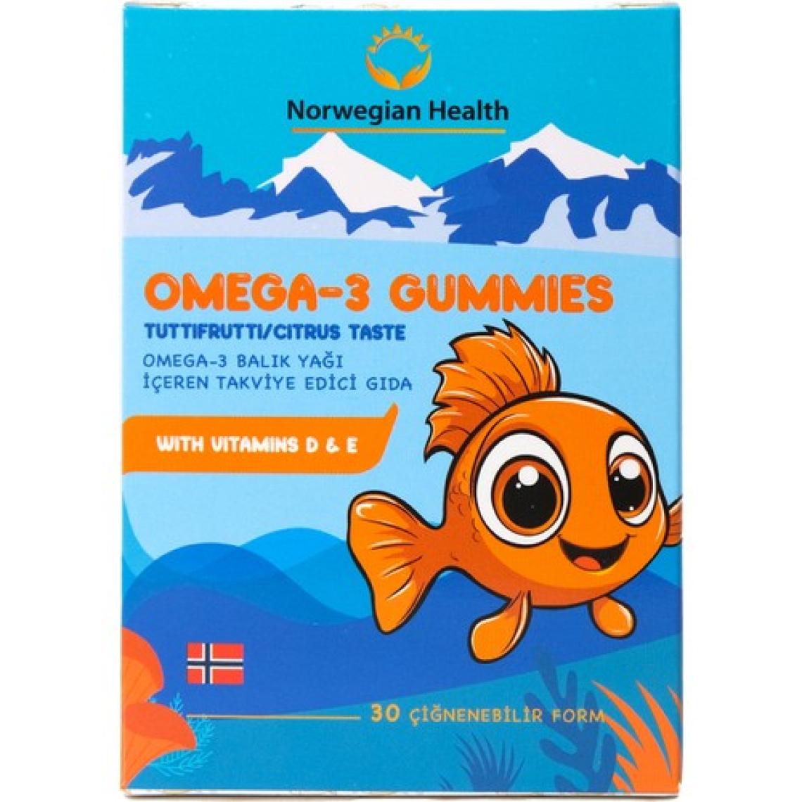 Norwegian Health Çocuk Omega 3 Ciğnenebilir Gummies 30 Kapsül