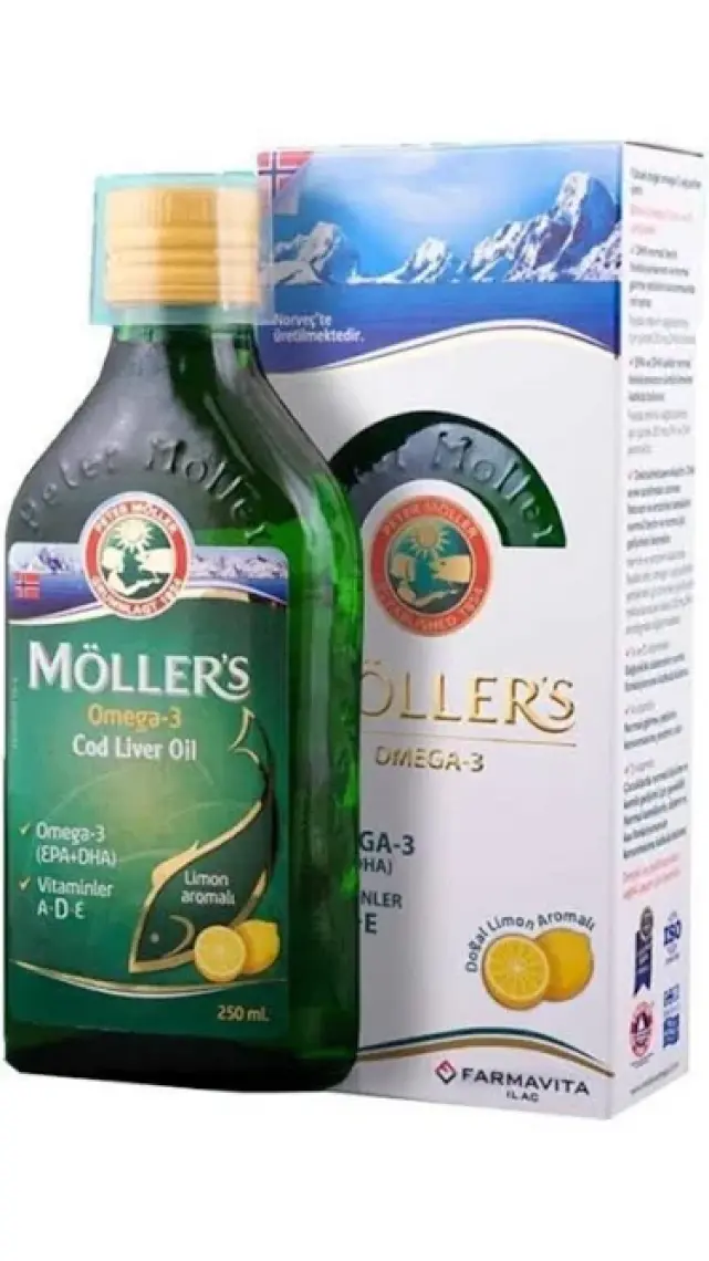 Möller's Limon Aromalı Omega-3 Balık Yağı 250 ml