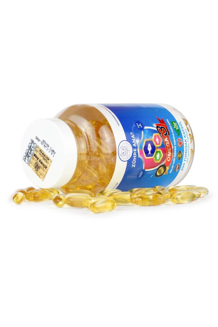 Zühre Ana Omega 3 Balık Yağı - 200 Kapsül (1300 Mg)