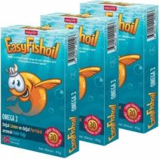 Easyvit EasyFishoil Omega 3 Balık Yağı 30 Jel Tablet X 3 Adet