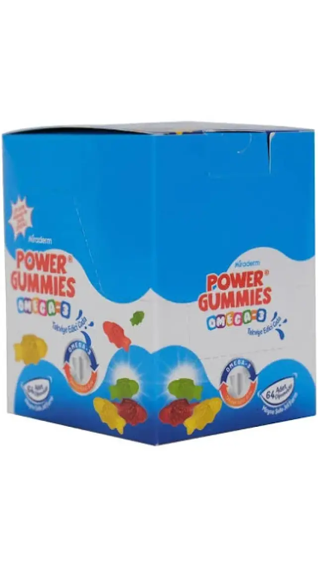 Miraderm Power Gummies Omega 3 8 Adet
