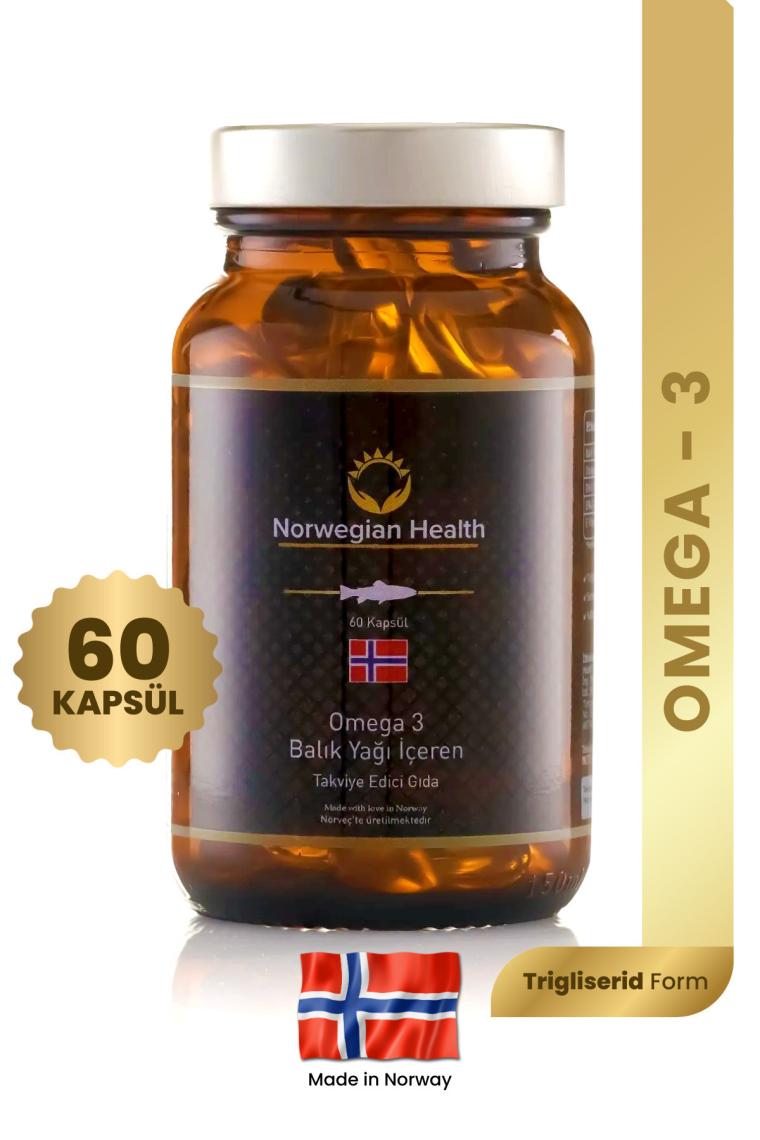 Norwegian Health Omega-3 60 Kapsül 1000 mg